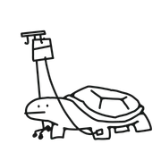 點滴中的烏龜插圖